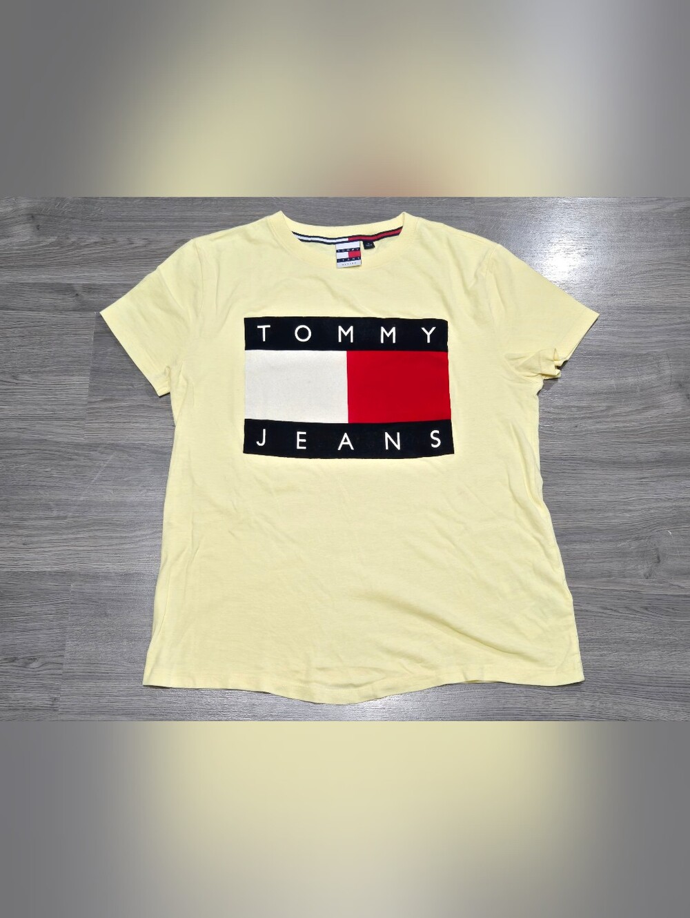 Tommy Hilfiger Pale Yellow Logo Graphic Tee